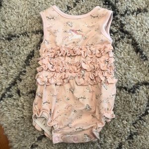 Ruffle unicorn romper